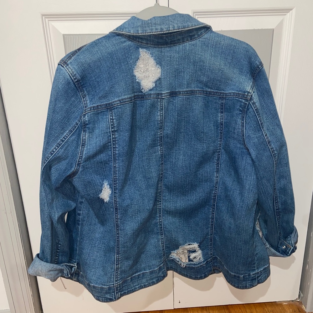 Distressed Jean Jacket - Picture 2 of 3